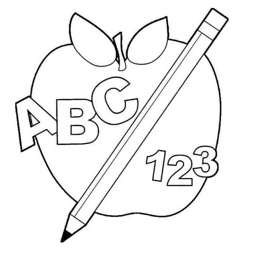 123 and ABC Coloring Page - Free Printable Coloring Pages for Kids