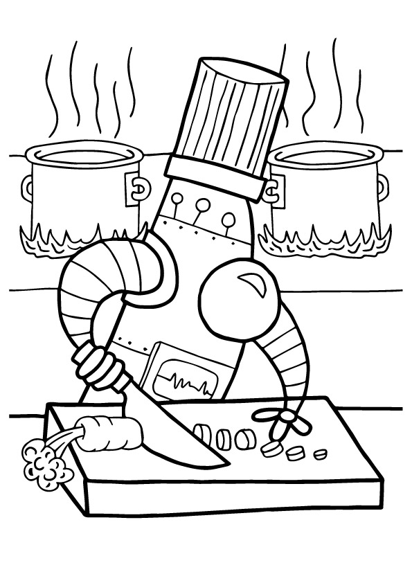 cooking utensils coloring page