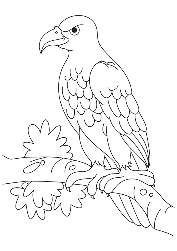 Strong Eagle Coloring Page - Free Printable Coloring Pages for Kids