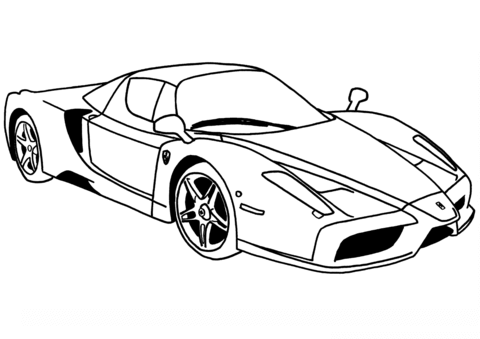 Ferrari Coloring Pages - Free Printable Coloring Pages for Kids