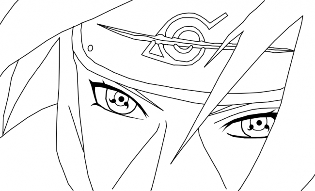 itachi with sharingan coloring page free printable coloring pages for kids