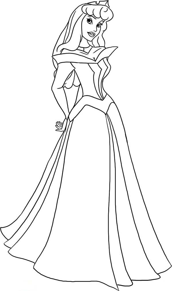 Princess Aurora Coloring Page Free Printable Coloring Pages for Kids