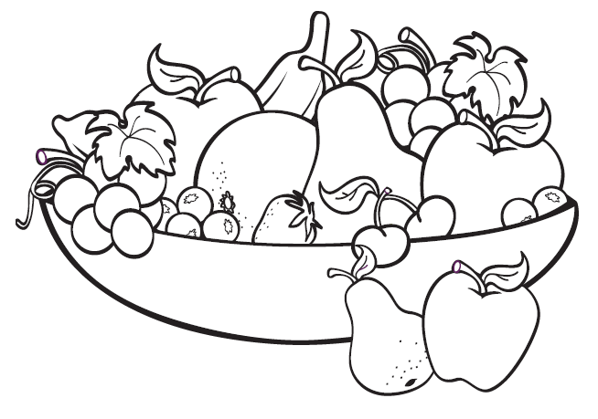 Download Fruit Plate Coloring Page Free Printable Coloring Pages For Kids