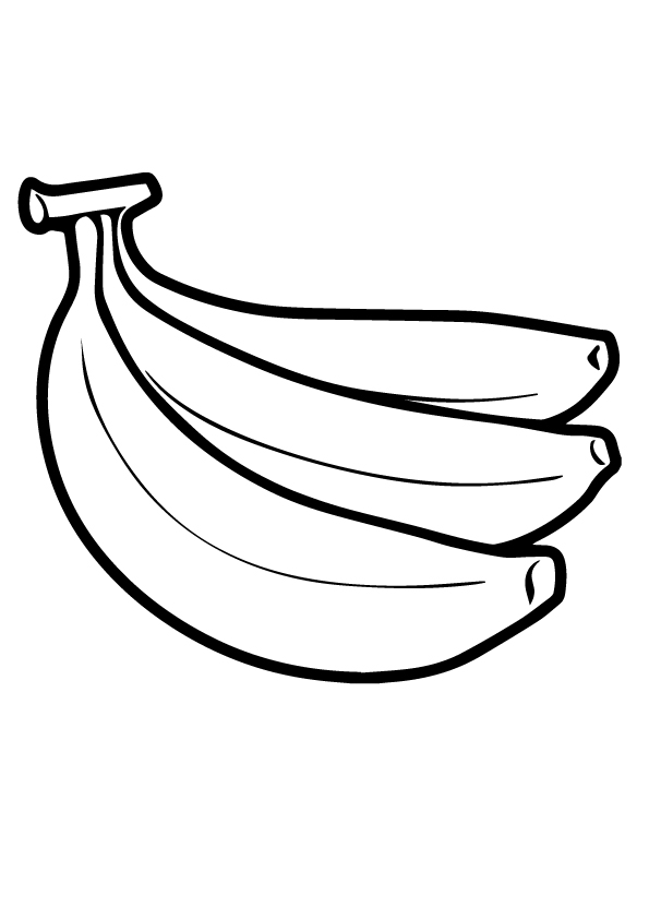 Banana Printable Coloring Pages HD Coloring Pages Printable