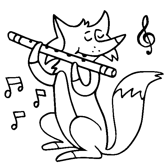 Fox With Flute