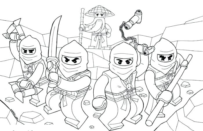 Ninjago Team Coloring Page - Free Printable Coloring Pages for Kids