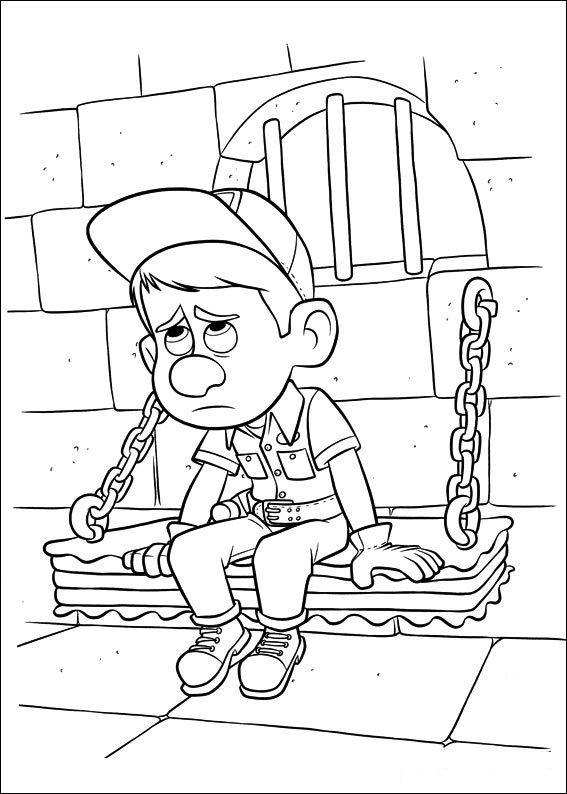 wreck it ralph coloring page