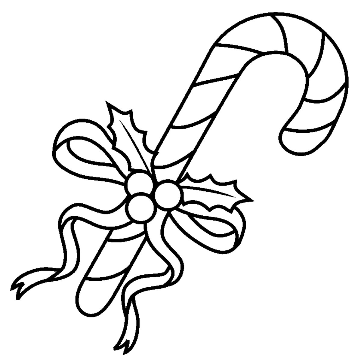 candy cane coloring page online