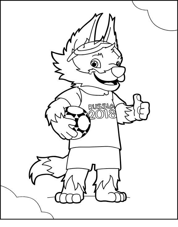 Zabivaka Like Coloring Page - Free Printable Coloring Pages for Kids