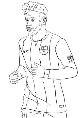 Neymar Coloring Pages - Free Printable Coloring Pages for Kids