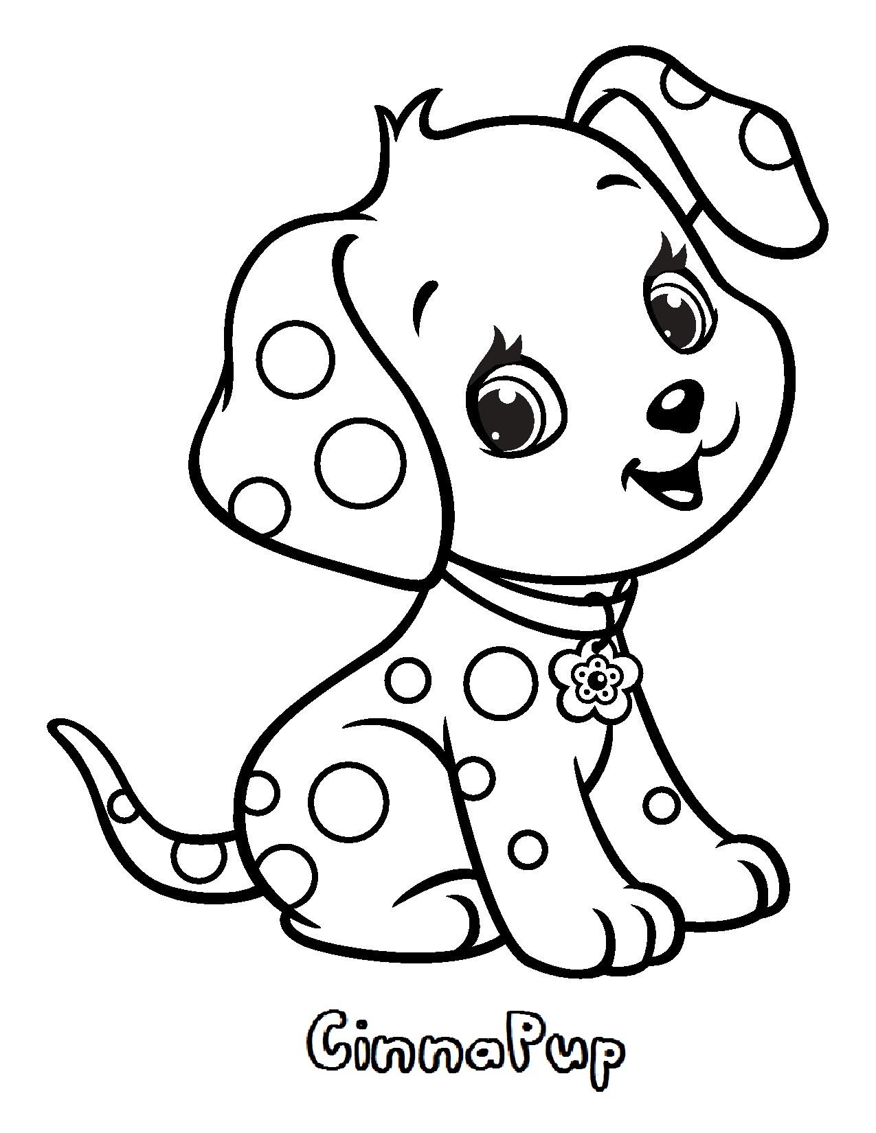 Cinna Puppy Coloring Page   Free Printable Coloring Pages for Kids