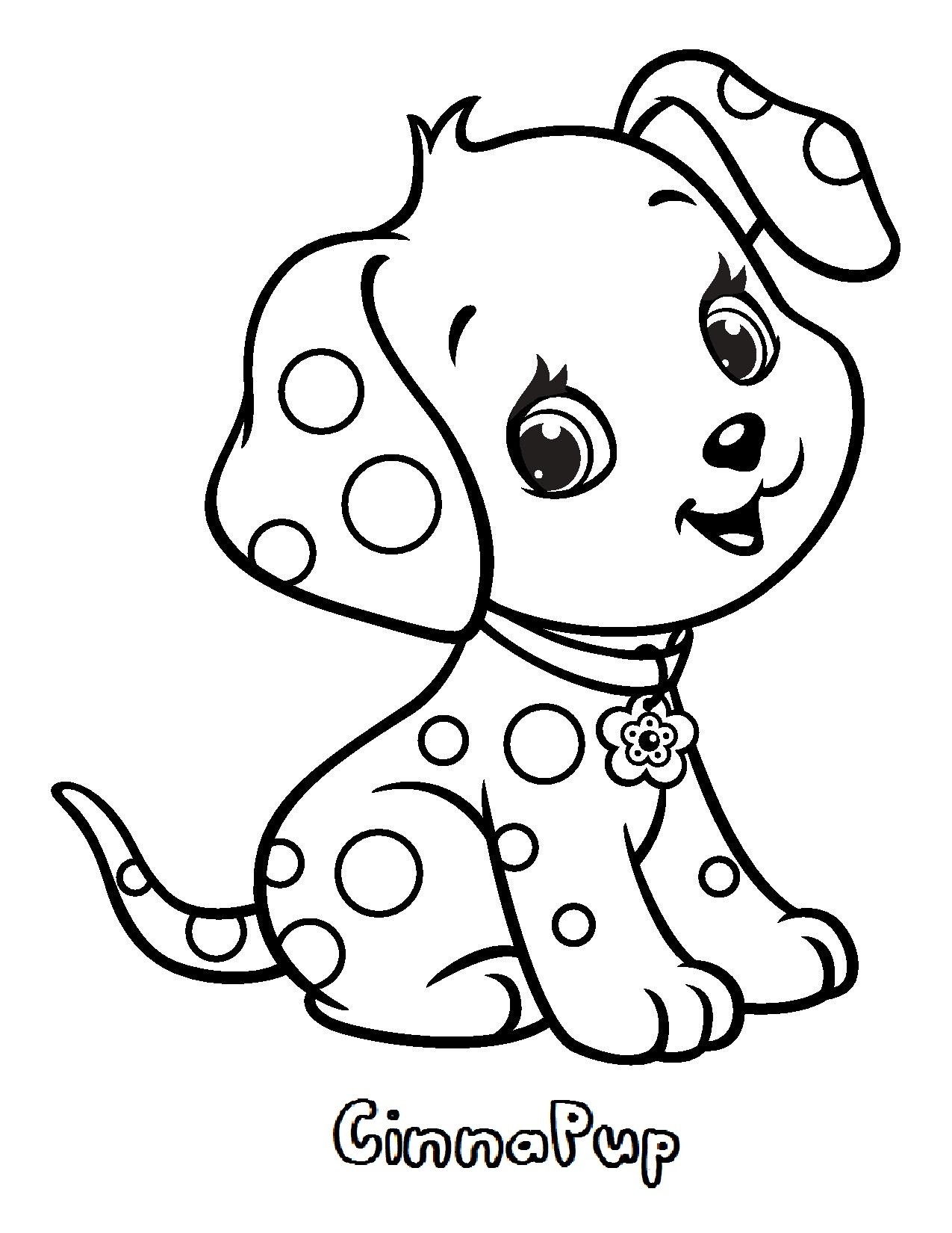 kid coloring pages dog