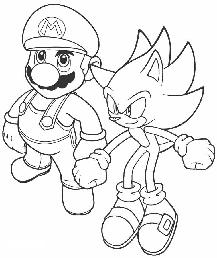 sonic the hedgehog coloring pages  free printable coloring