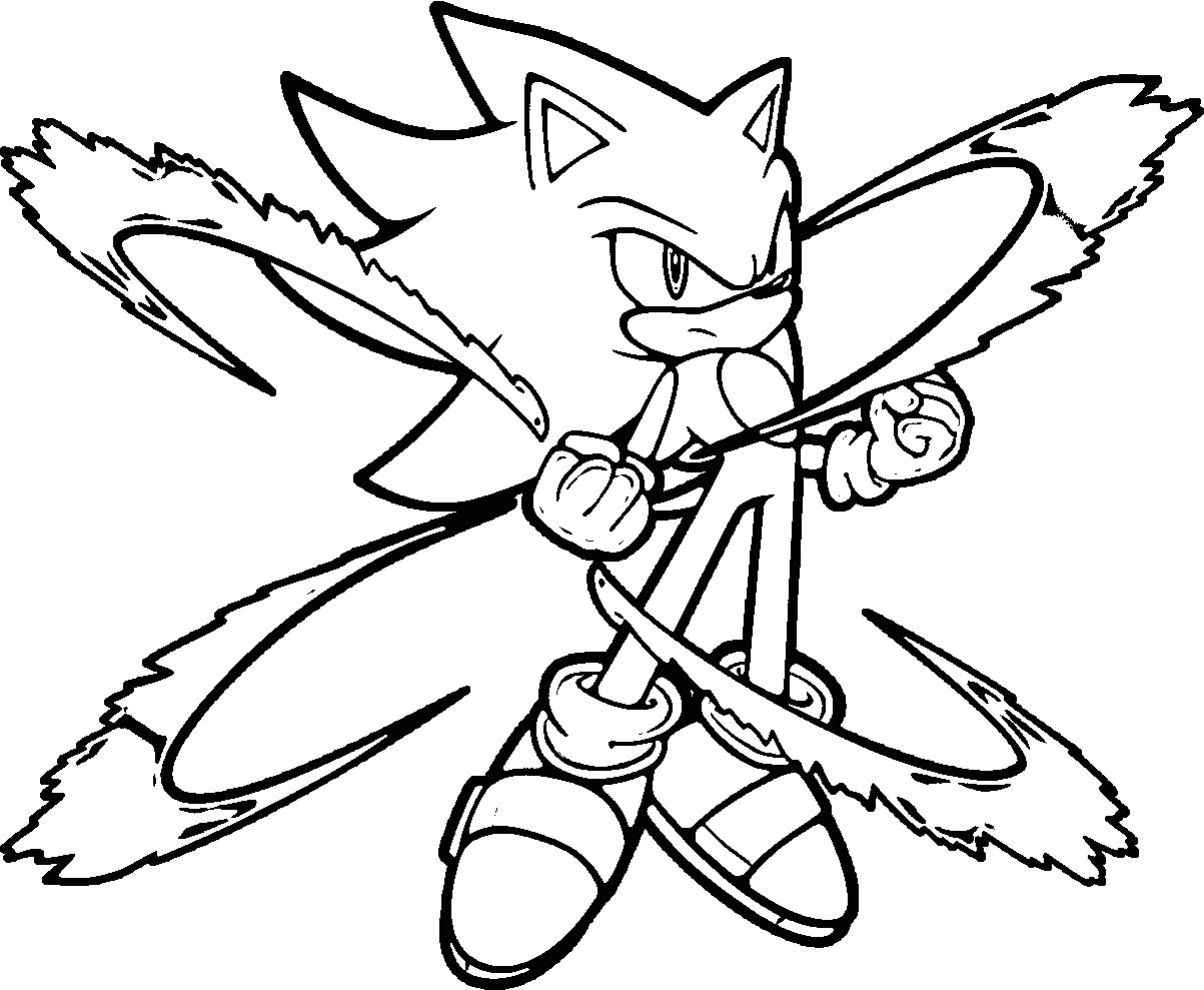 Sonic Coloring Book Pages