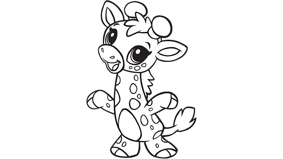 Download Cute Baby Giraffe Coloring Page Free Printable Coloring Pages For Kids