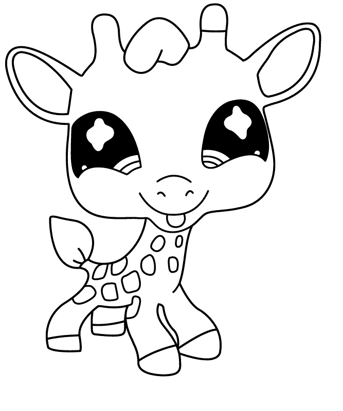 giraffes coloring pages