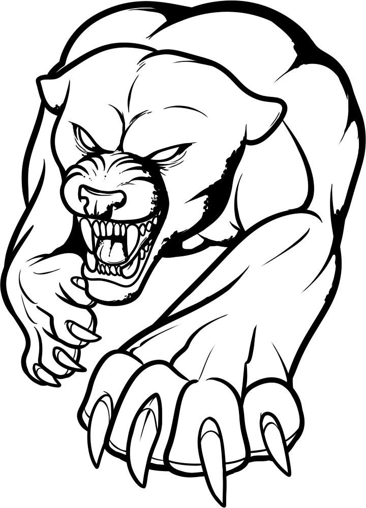 Black Panther Mask Coloring Page Free Printable Coloring Pages for Kids