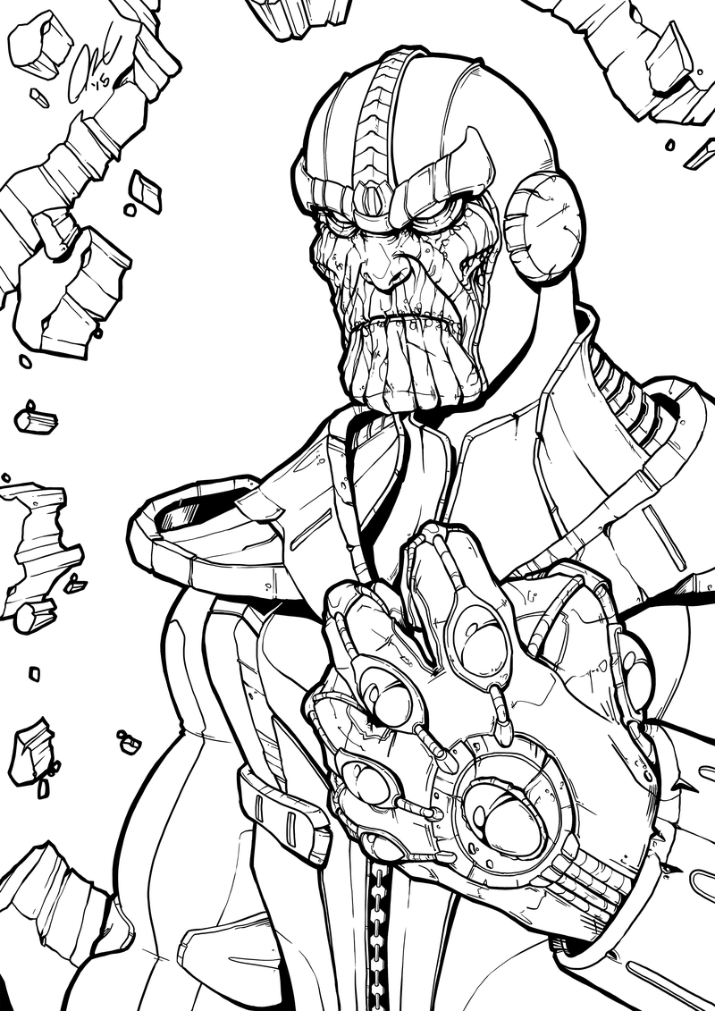 Thanos Drawing Pics - Drawing Skill