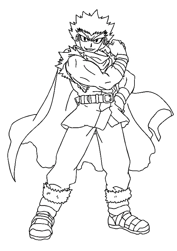 Happy Ryuga Coloring Page - Free Printable Coloring Pages for Kids