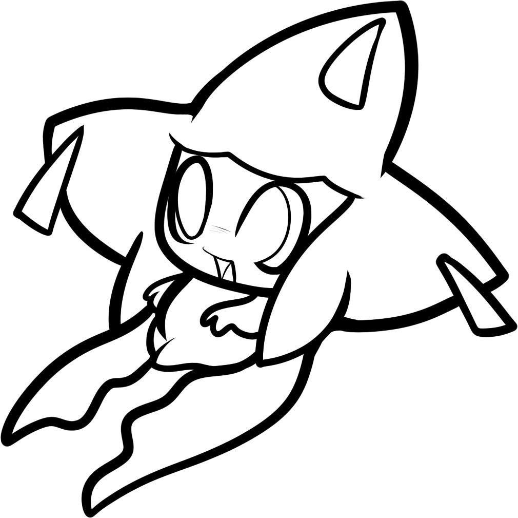 Cute Jirachi Coloring Page - Free Printable Coloring Pages for Kids