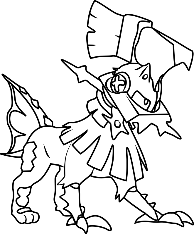 Type Null Pokemon Coloring Page - Free Printable Coloring Pages for Kids