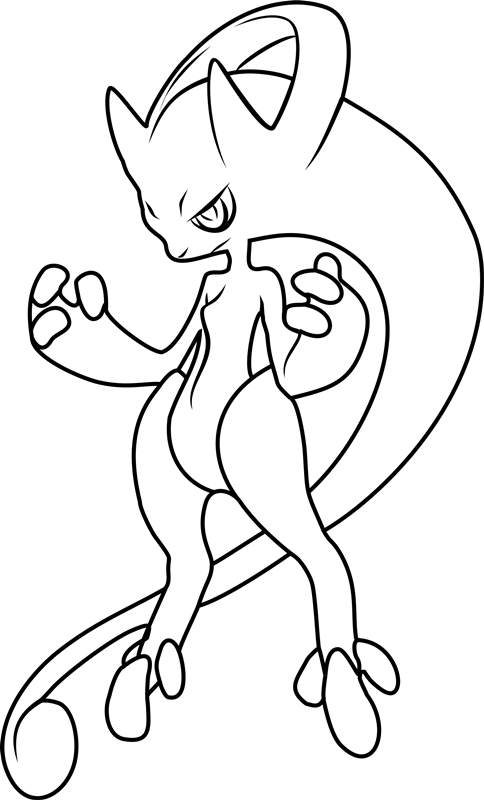 mega mewtwo y coloring page free printable coloring pages for kids