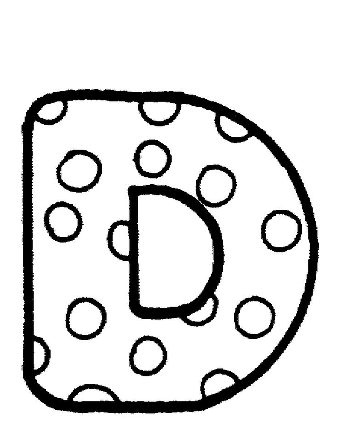 Letter D Coloring Page Free Printable Coloring Pages For Kids