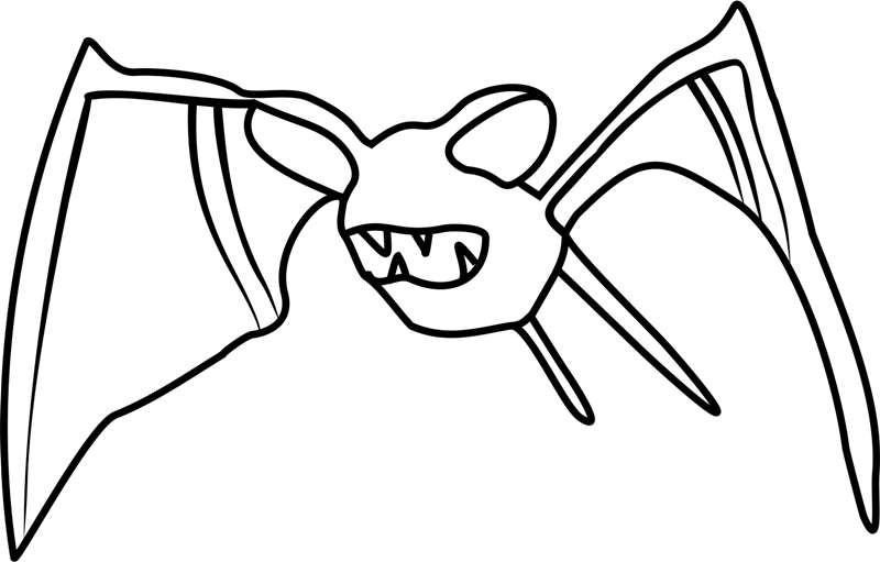 Zubat Pokemon Coloring Page Free Printable Coloring Pages For Kids