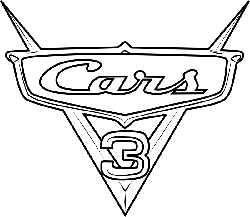 Disney Cars Logo Coloring Page