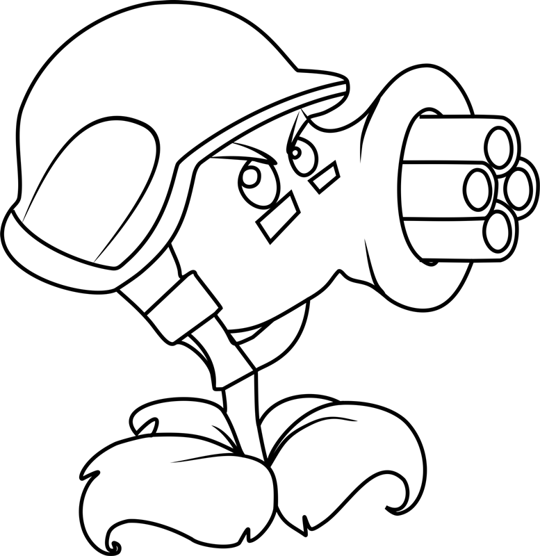 Plants Vs Zombies Coloring Pages.