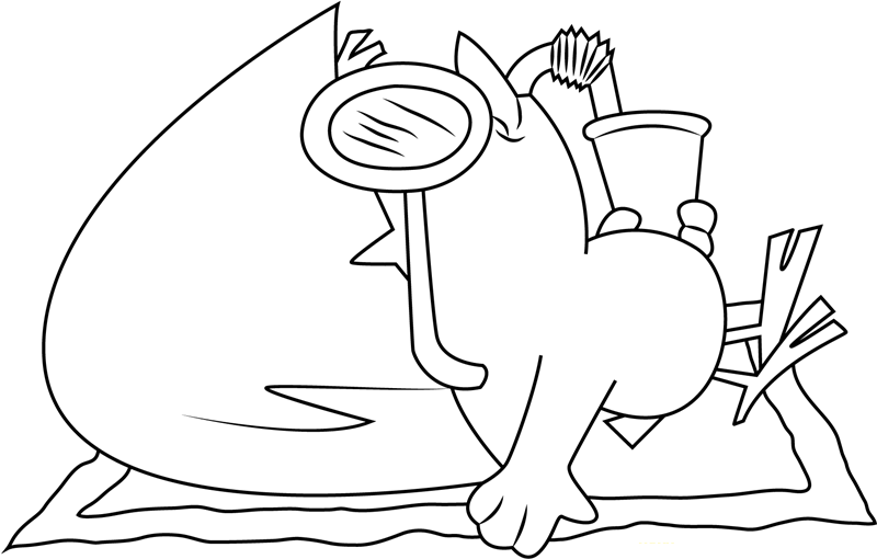 Calimero Relaxing Coloring Page - Free Printable Coloring Pages for Kids