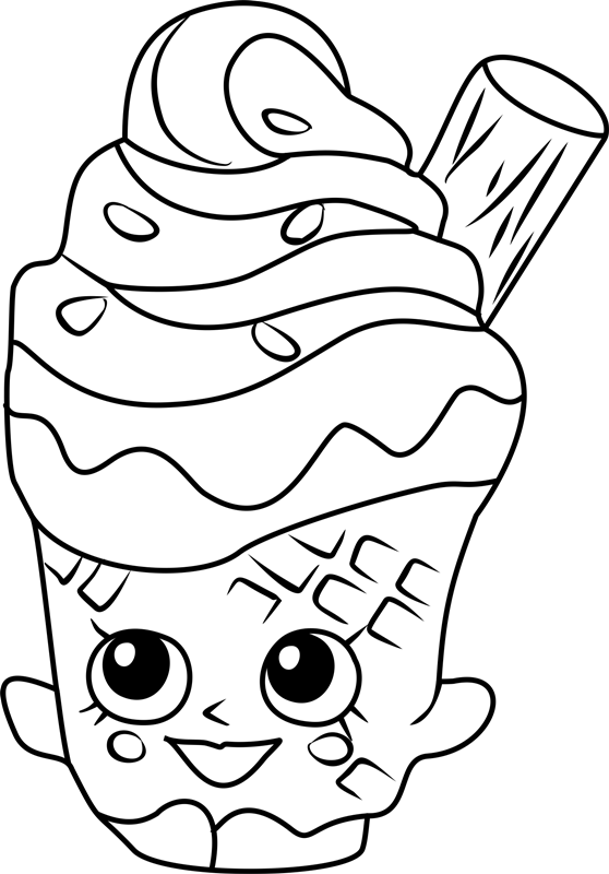 Happy Coney Shopkin Coloring Page - Free Printable Coloring Pages for Kids