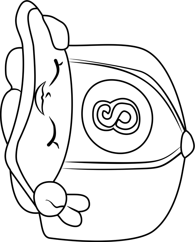 Casper Cap Shopkin Coloring Page - Free Printable Coloring Pages for Kids