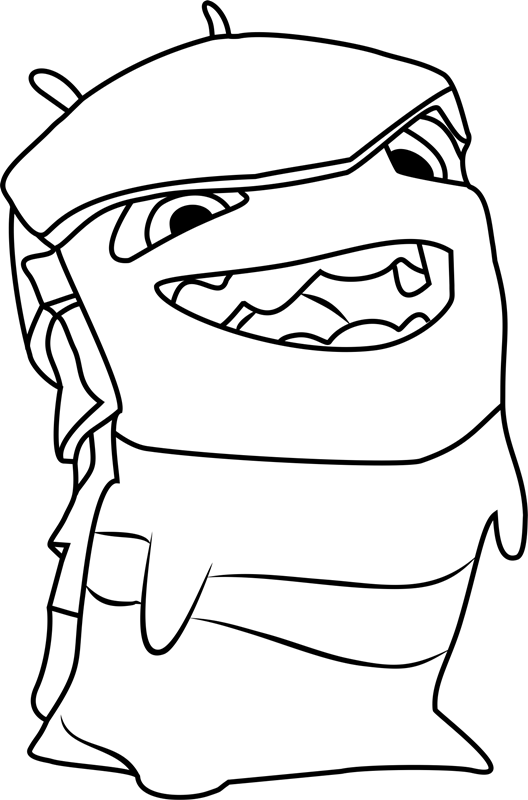 Sand Angler Laughing Coloring Page - Free Printable Coloring Pages for Kids