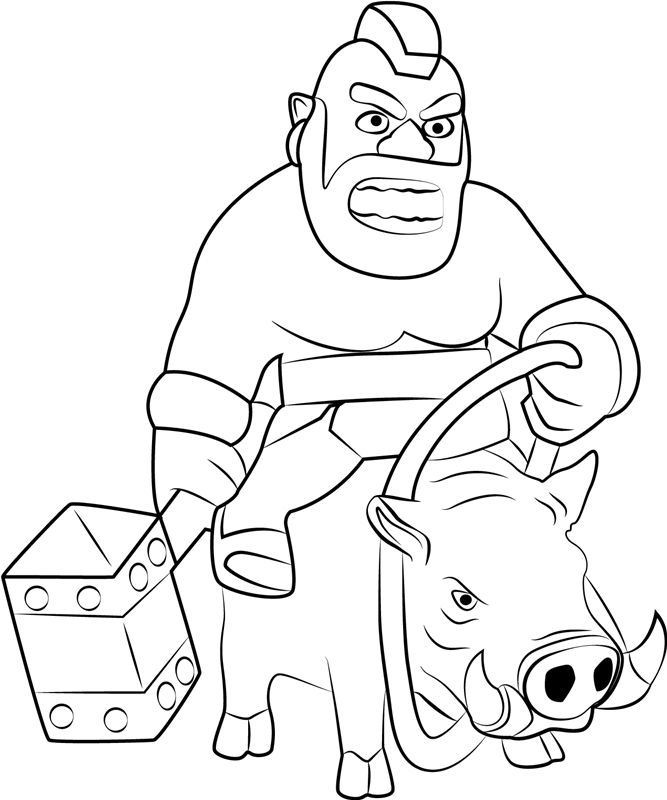 Clash Of Clans Coloring Pages Free Printable Coloring Pages For Kids