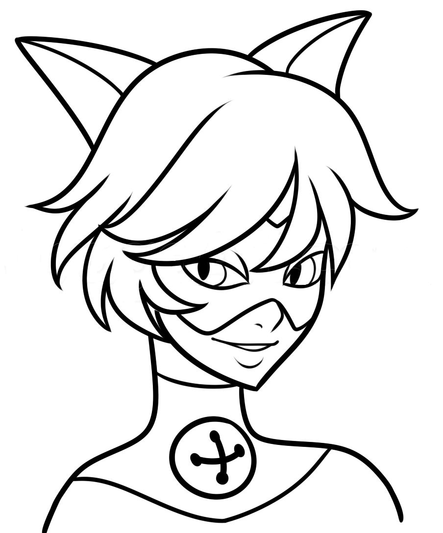 Cat Noir Coloring Pages Free Printable Coloring Pages For Kids