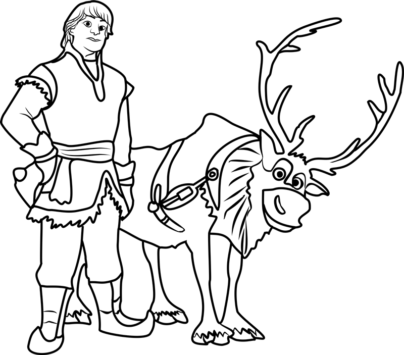 Kristoff Coloring Pages - Free Printable Coloring Pages for Kids