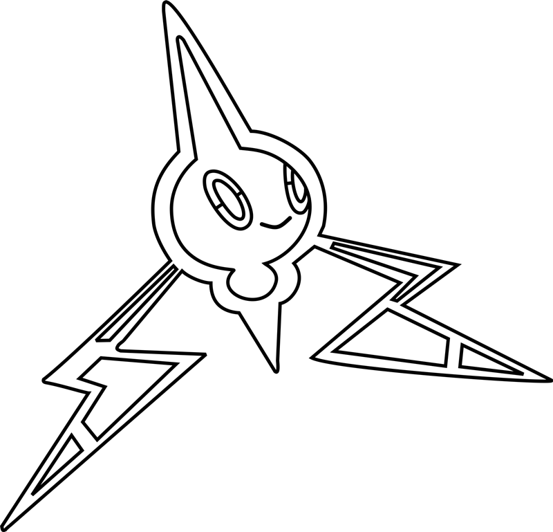 Rotom Pokemon Smiling Coloring Page Free Printable Coloring Pages For Kids