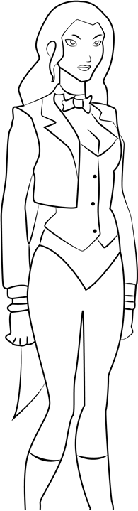 Zatanna In Young Justice Coloring Page - Free Printable Coloring Pages