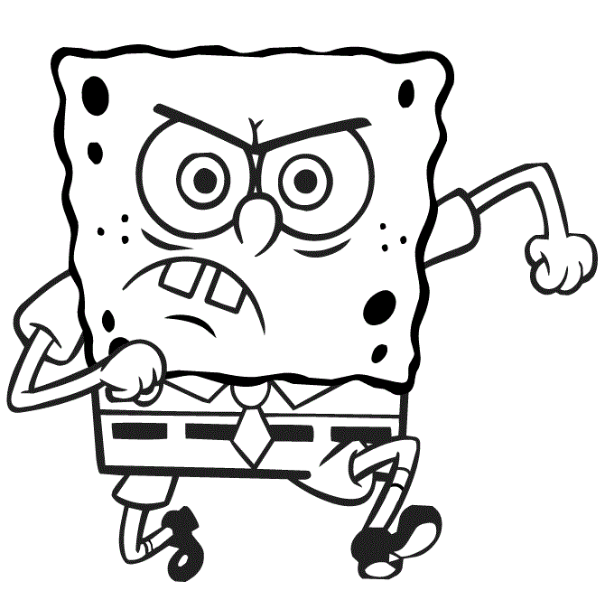 angry spongebob gif