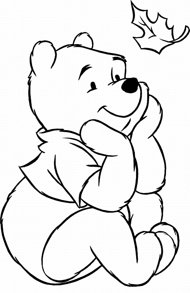 pooh coloring pages to print