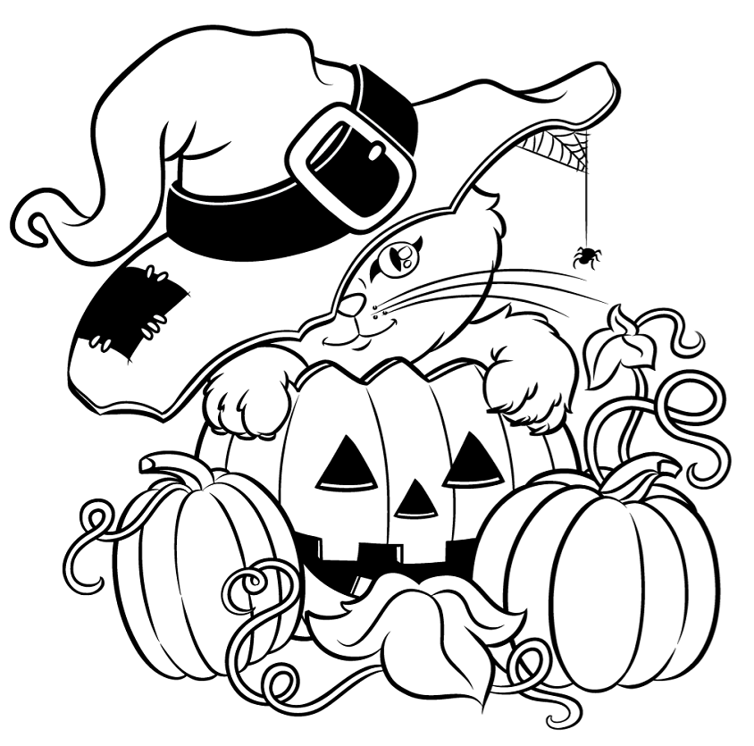 Download Cat Halloween Coloring Page Free Printable Coloring Pages For Kids