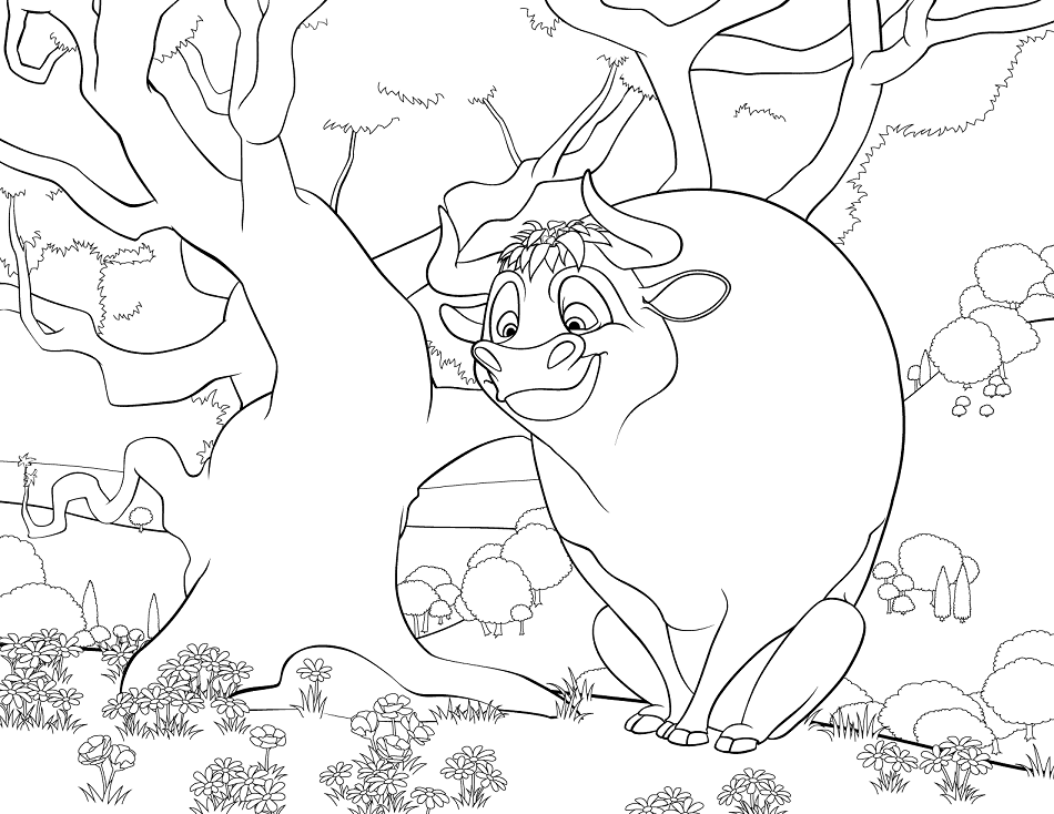Ferdinand In Panic Coloring Page - Free Printable Coloring Pages for Kids
