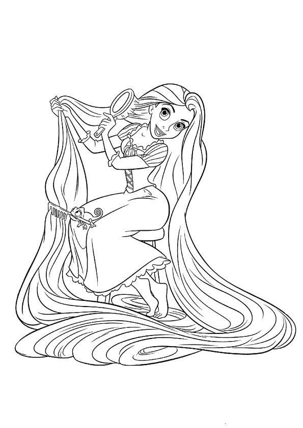 princess coloring pages rapunzel printable