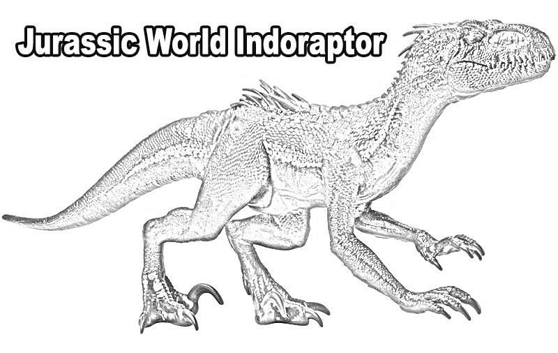 Indoraptor In Jurassic World Coloring Page - Free Printable Coloring 3CA