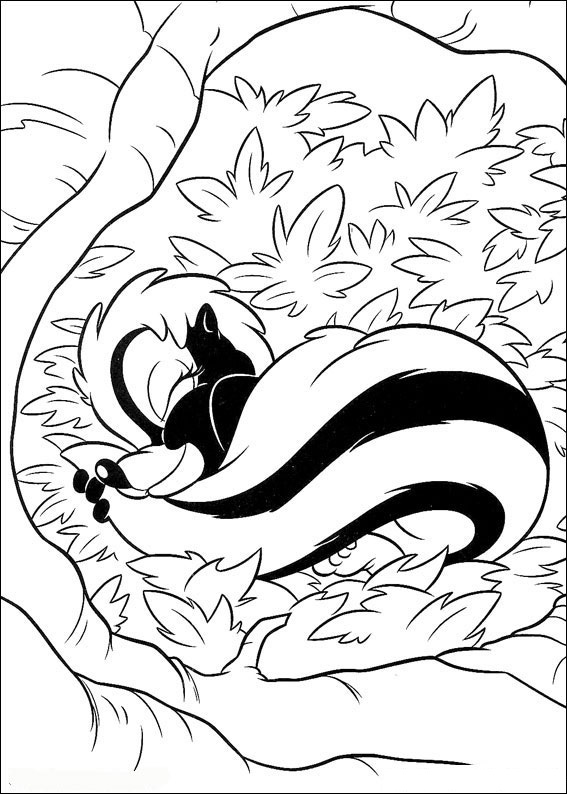 Flower Sleeping Coloring Page - Free Printable Coloring Pages for Kids