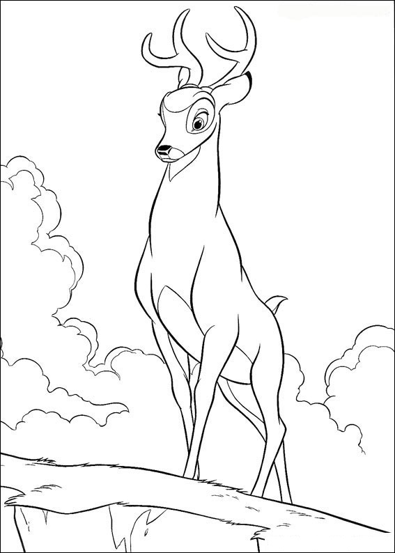 bambi printable coloring pages