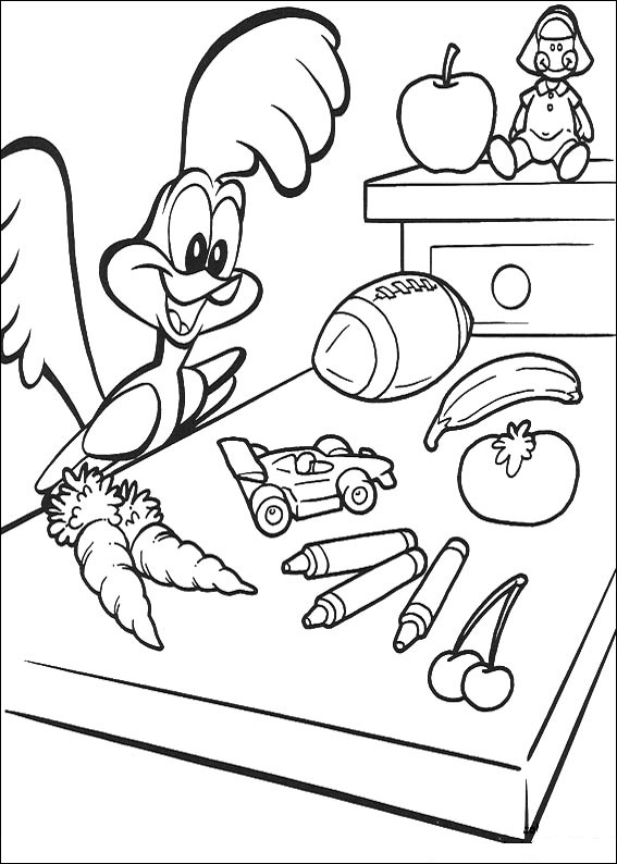 Happy Baby Road Runner Coloring Page - Free Printable Coloring Pages