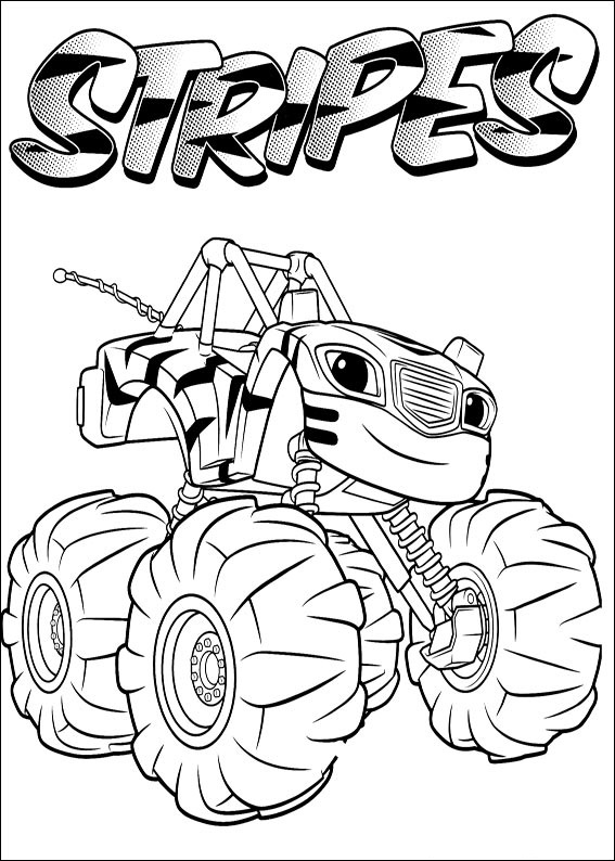 Stripes Smiling Coloring Page - Free Printable Coloring Pages for Kids