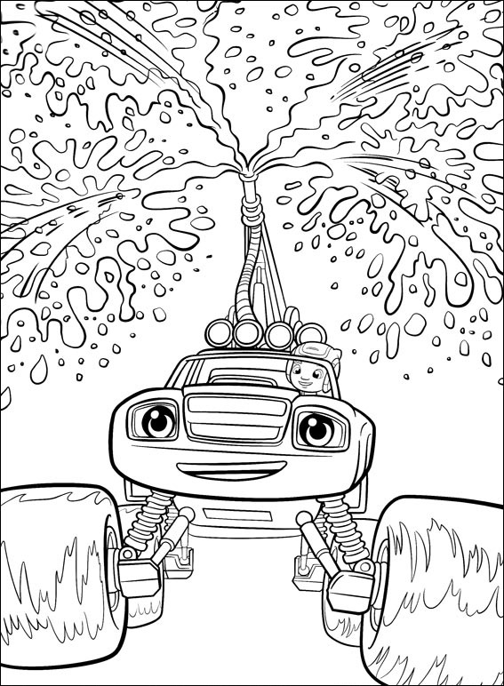 Blaze And Aj Coloring Page Free Printable Coloring Pages For Kids